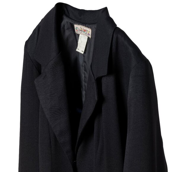 Ragazzo (Italy) Twill Wide Notch Lapel Swagger Coat - Picture 3 of 10